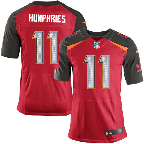 Men's Elite Adam Humphries Nike Jersey Red Home - #11 NFL Tampa Bay Buccaneers